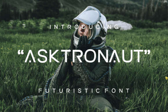 Asktronaut: Futuristic Display Font