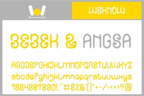 Bebek and Angsa Font