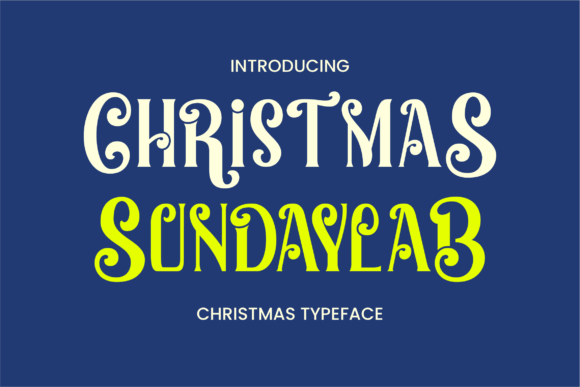 Christmas Sundaylab Font for Festive Branding