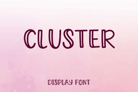 Cluster Font for Creative Projects