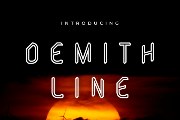 Demith Line: A Bold Display Font