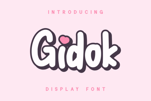 Gidok: A Friendly Display Font for Creative Projects