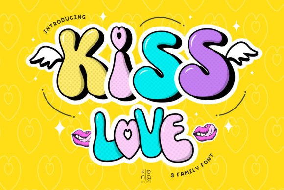 Kiss Love Font for Bold Branding