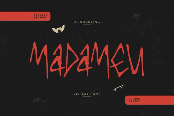 Madameu: A Whimsical Display Font for Creative Projects