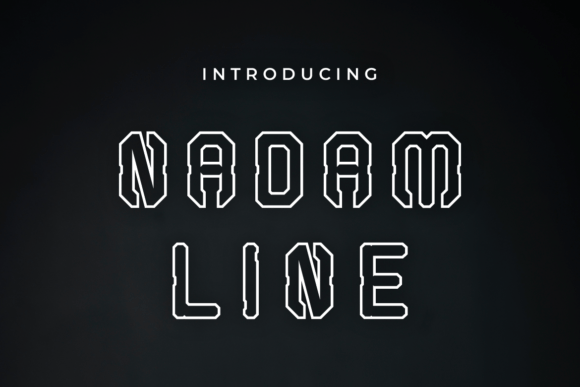 Nadam Line Font for Bold Branding