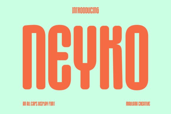 Neyko: A Bold Display Font for Creative Design