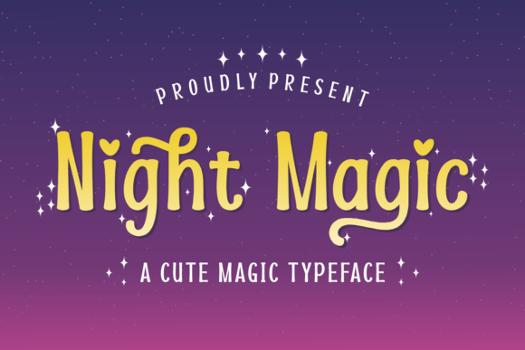 Night Magic Font for Creative Campaigns