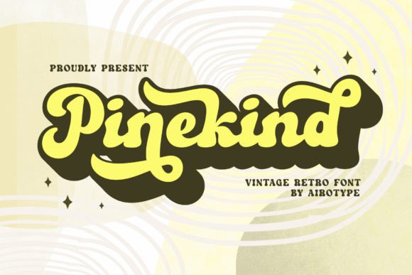 Pinekind: A Retro Script Font for Creative Projects