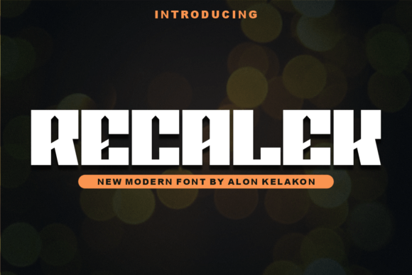 Recalek: A Modern Display Font