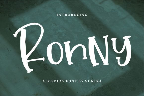 Ronny Font: Whimsical Design for Editorial Work