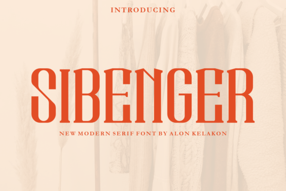 Sibenger: A Stylish Display Font for Business