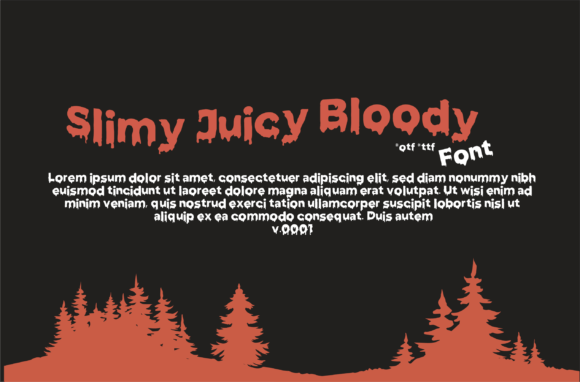 Slimy Juicy Bloody Font