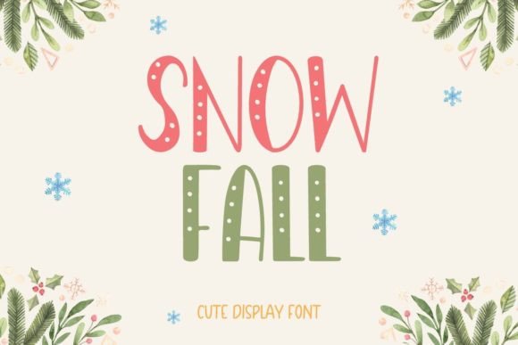 Snowfall Font for Creative Brands