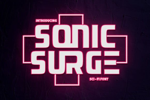 Sonic Surge: A Bold Display Font
