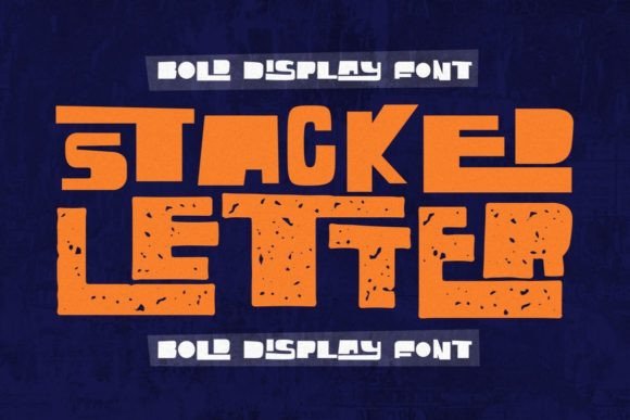 Stacked Letter Font for Web Design