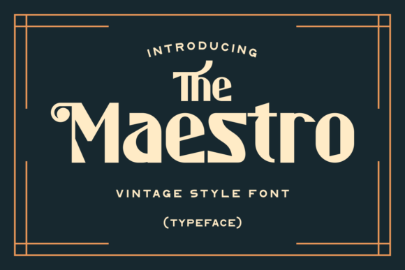 The Maestro Font for Bold Branding