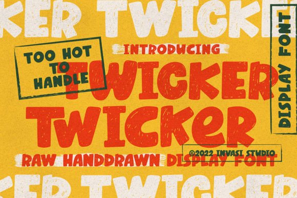 Twicker: A Playful Display Font