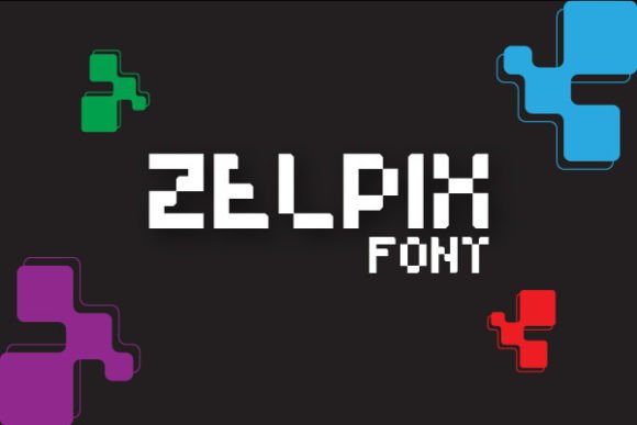 Zelpix: A Cool Display Font for Creative Projects